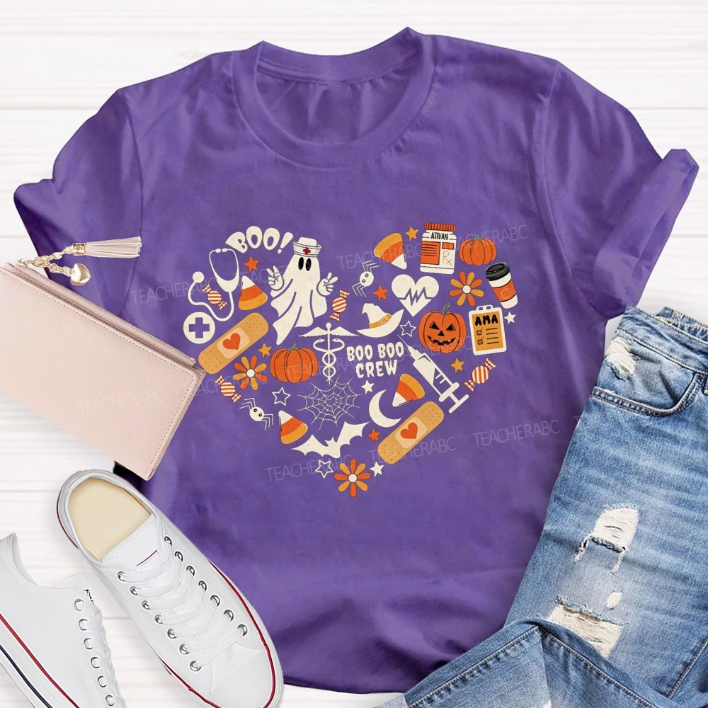 Healing Boo‑Boos This Halloween School Nurse T-shirt