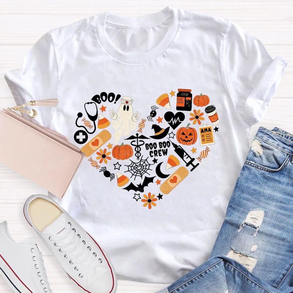 Healing Boo‑Boos This Halloween School Nurse T-shirt