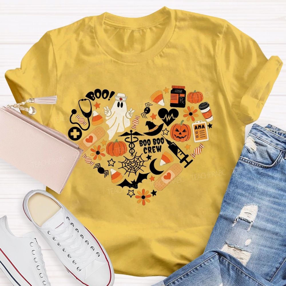 Healing Boo‑Boos This Halloween School Nurse T-shirt