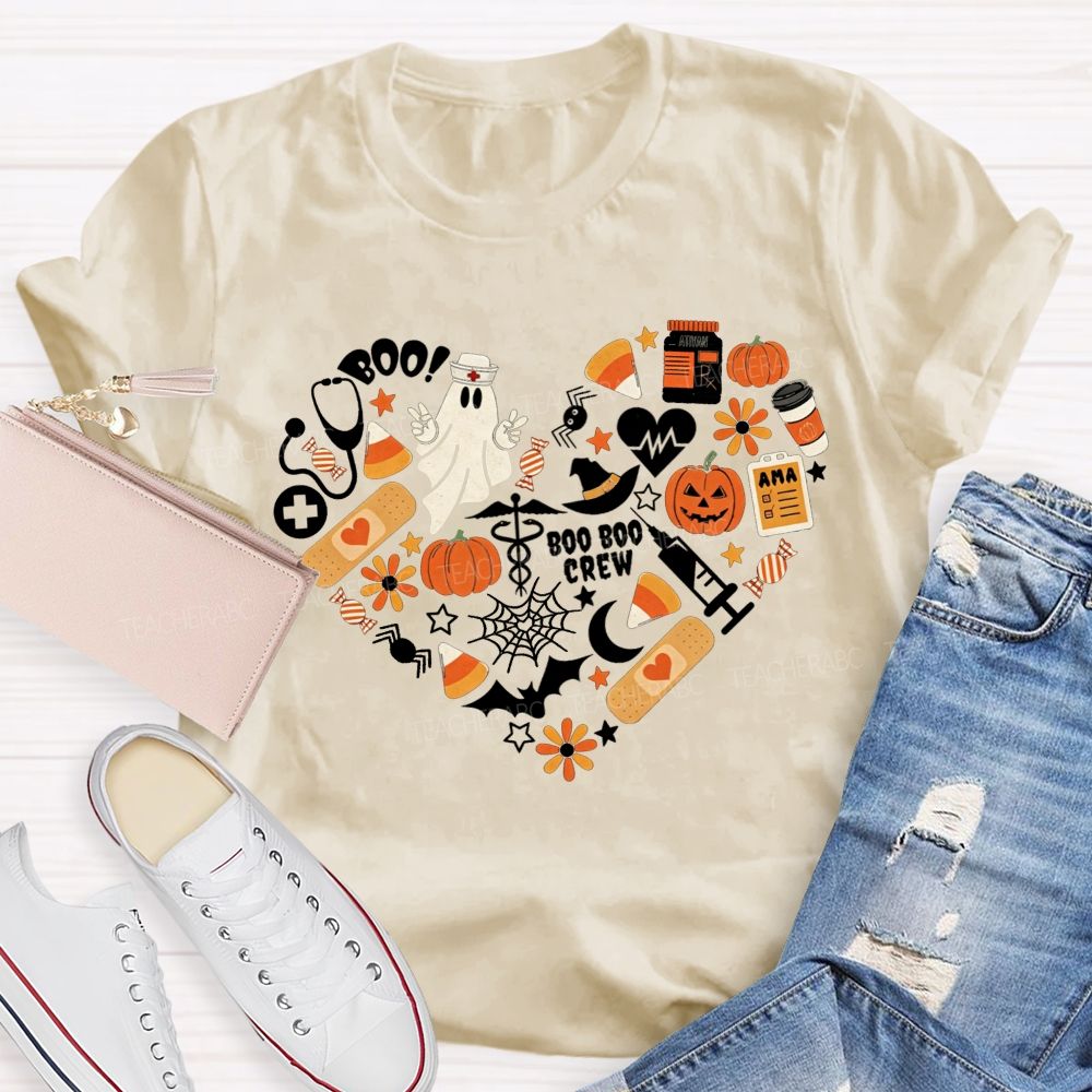 Healing Boo‑Boos This Halloween School Nurse T-shirt