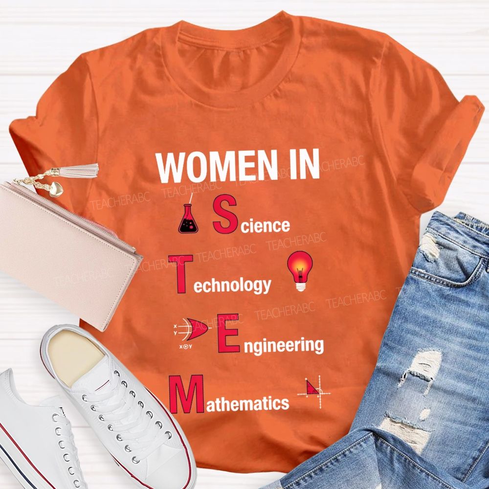 Science Technology Engineering Mathematics Breaking Boundaries Teacher T-shirt