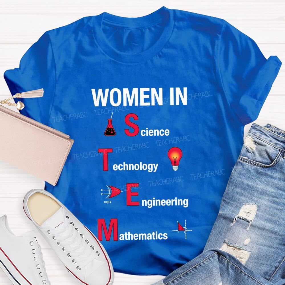 Science Technology Engineering Mathematics Breaking Boundaries Teacher T-shirt
