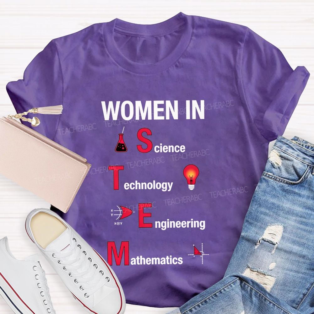 Science Technology Engineering Mathematics Breaking Boundaries Teacher T-shirt