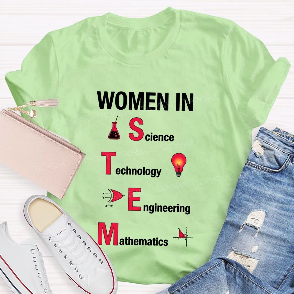 Science Technology Engineering Mathematics Breaking Boundaries Teacher T-shirt