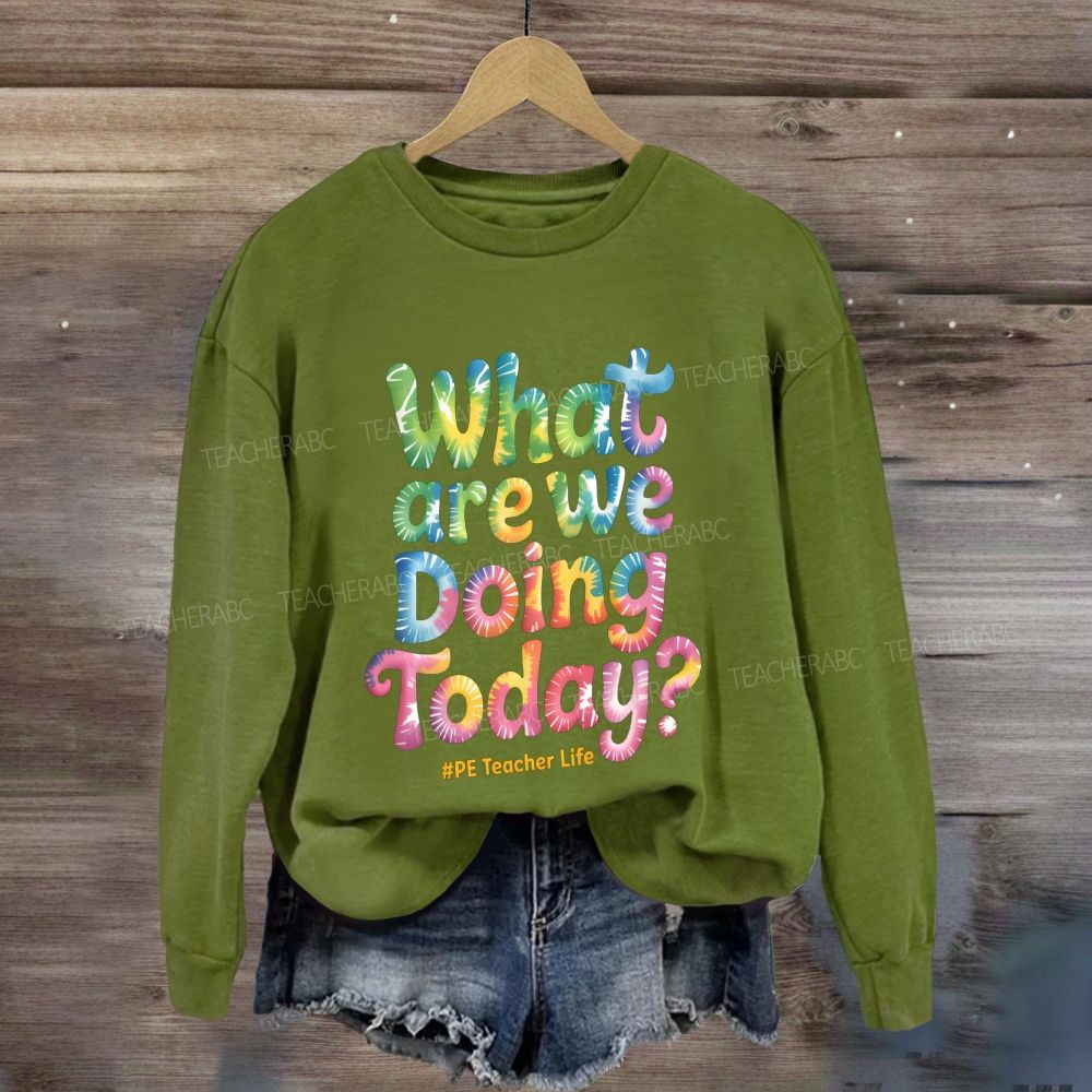 What Are We Doing Today Pe Teacher Life Sweatshirt