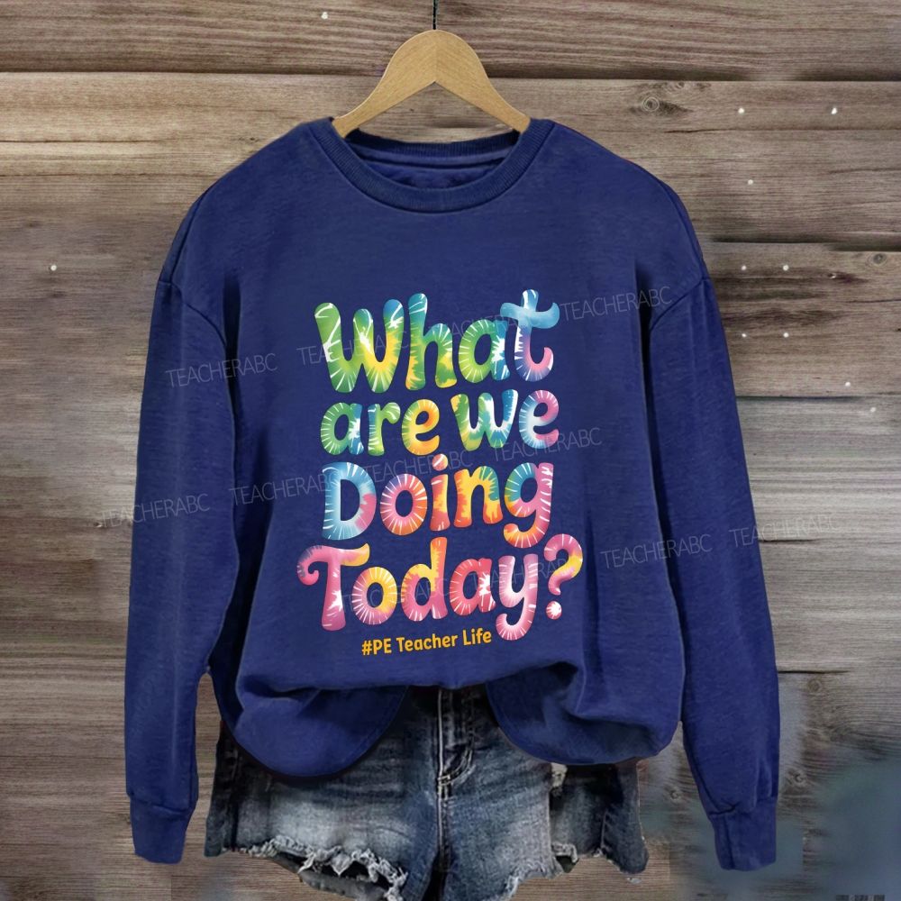 What Are We Doing Today Pe Teacher Life Sweatshirt