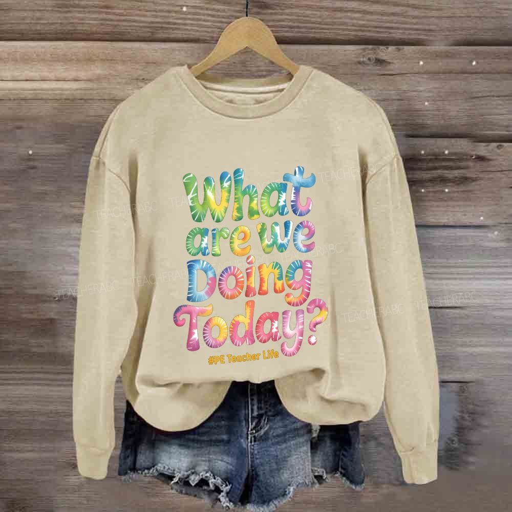 What Are We Doing Today Pe Teacher Life Sweatshirt