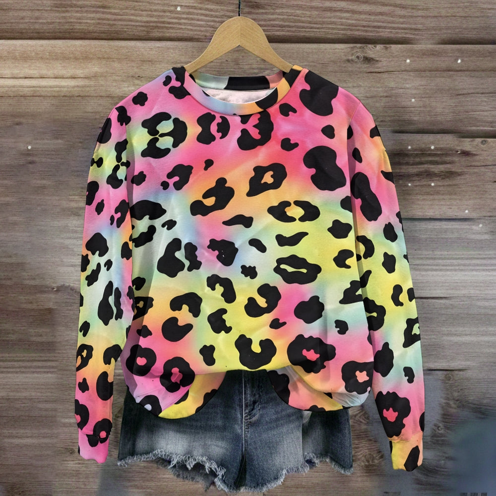 Colorful Leopard Sweatshirt