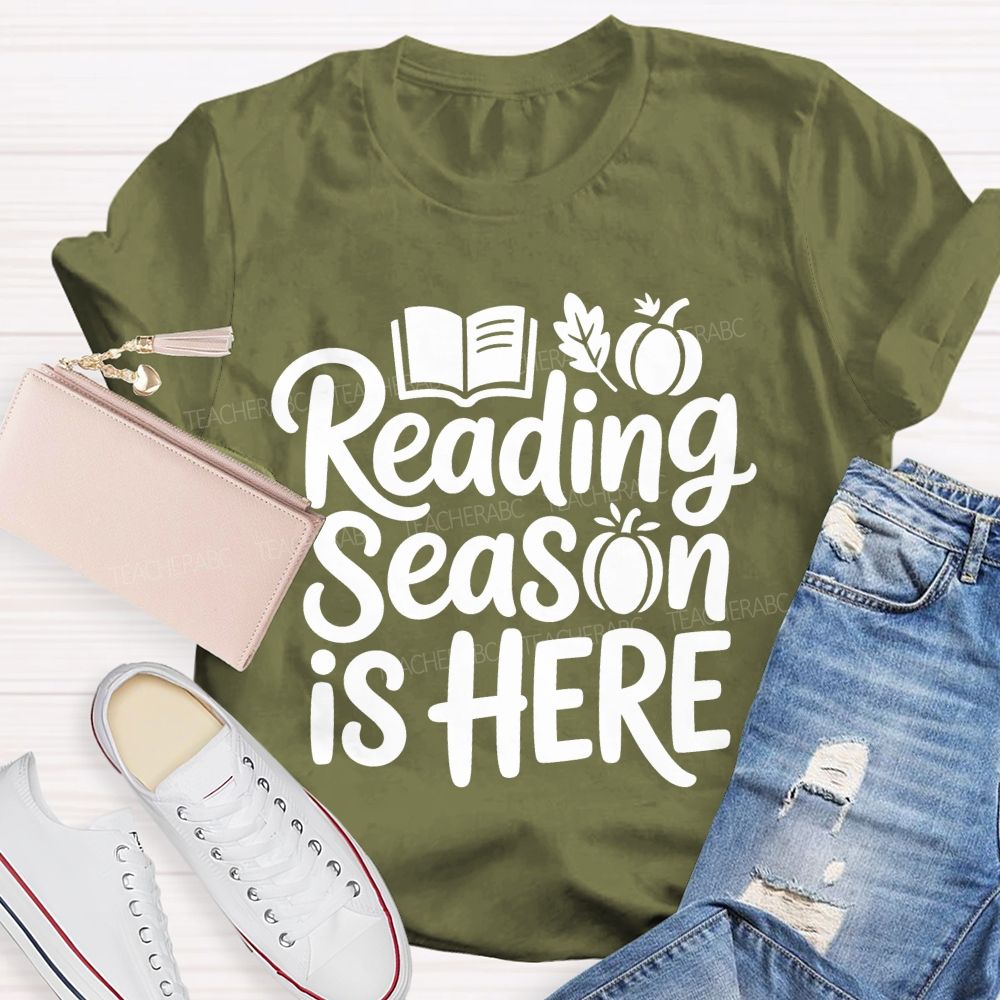 Reading Season Is Here Teacher T-shirt