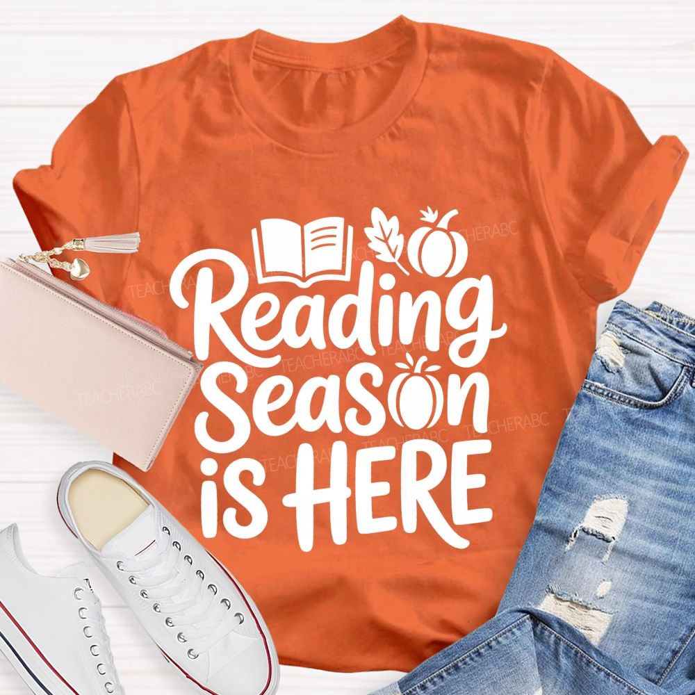 Reading Season Is Here Teacher T-shirt