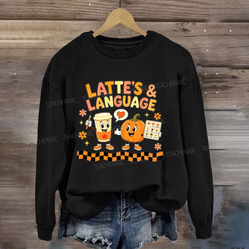 Pumpkin Lattes And Speech Language Therapy Sweatshirt