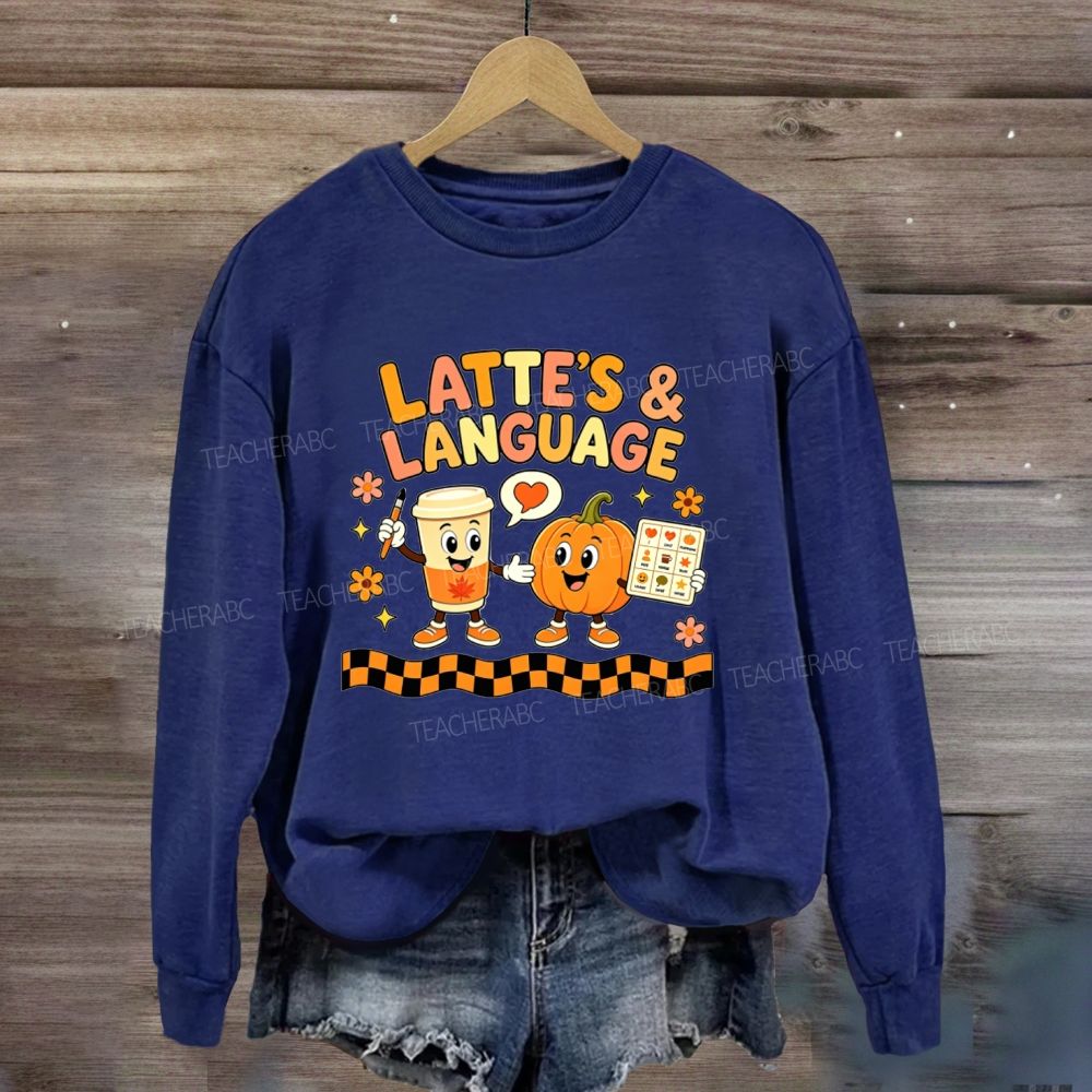 Pumpkin Lattes And Speech Language Therapy Sweatshirt