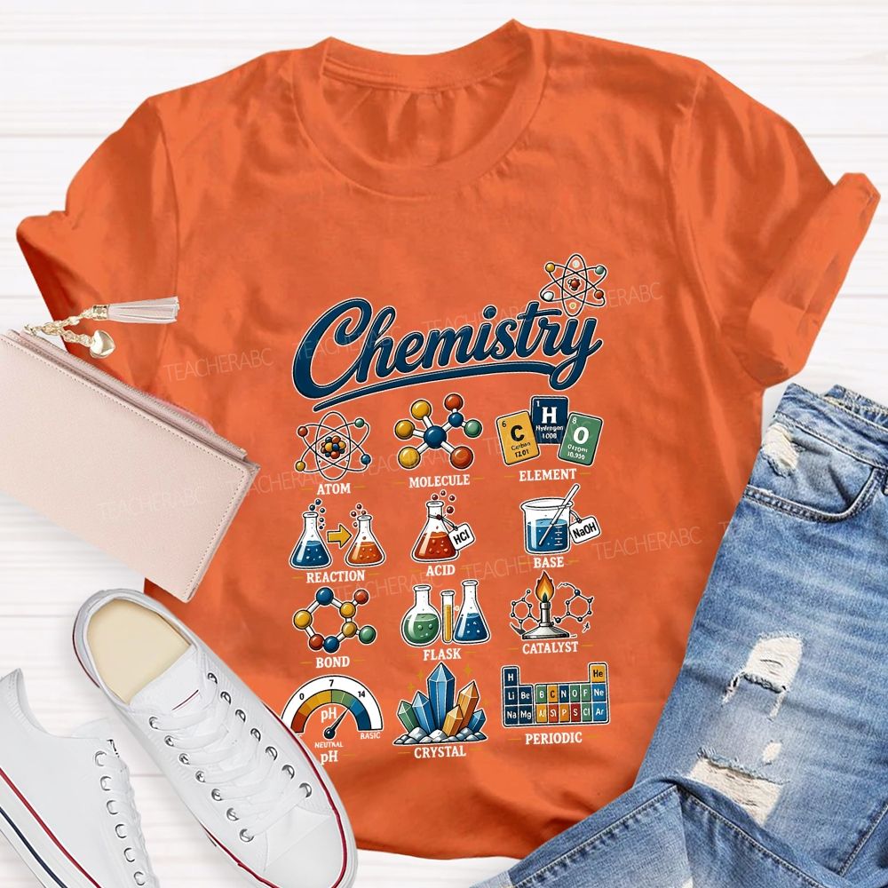 The Wonderful World of Chemistry Teacher T-shirt