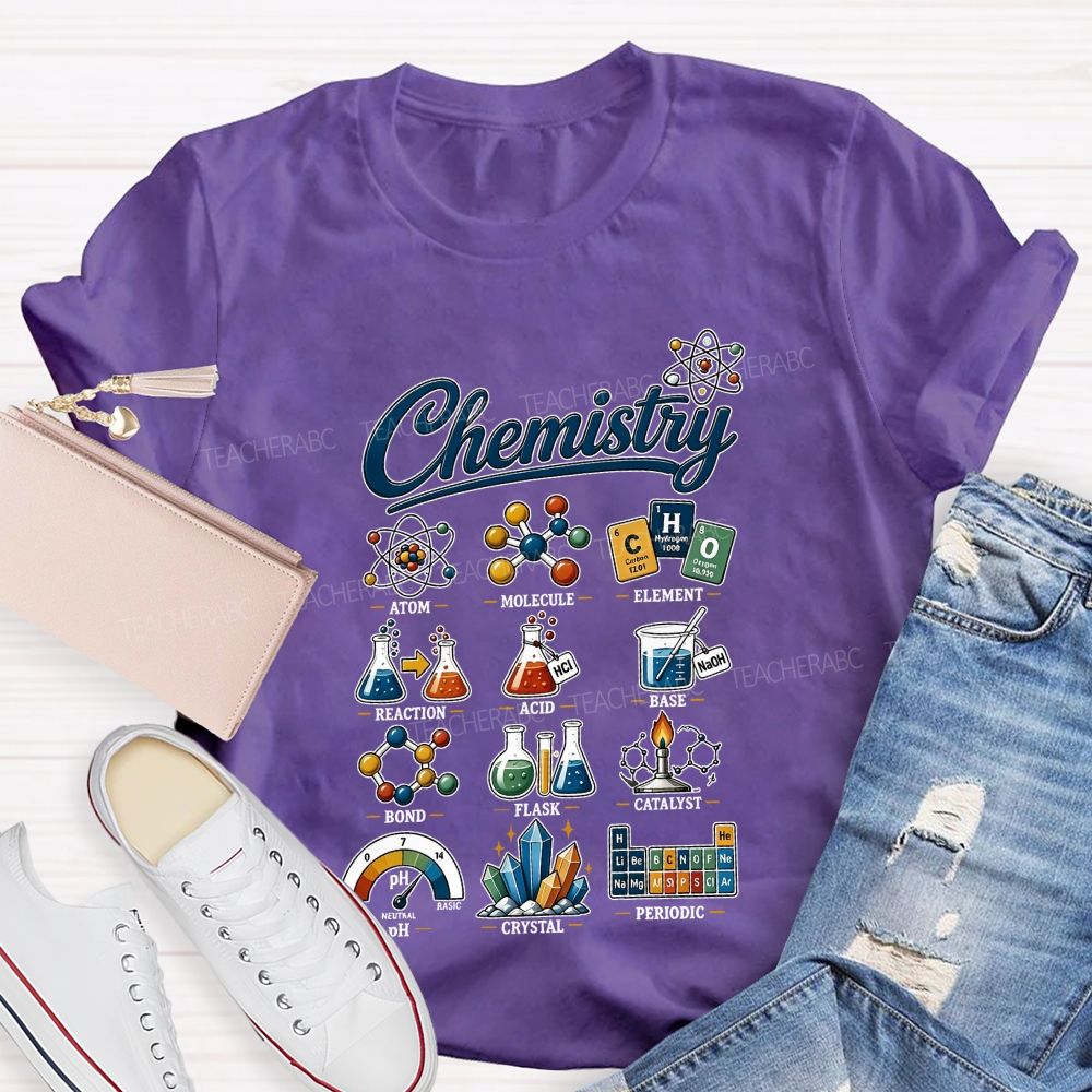 The Wonderful World of Chemistry Teacher T-shirt