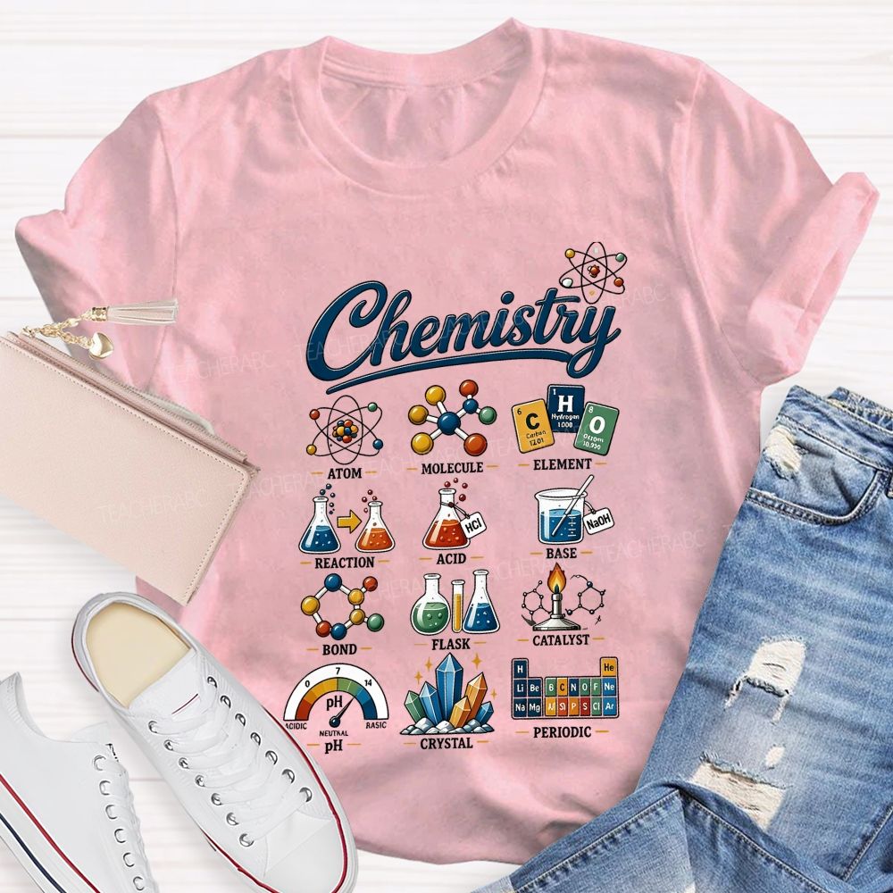 The Wonderful World of Chemistry Teacher T-shirt