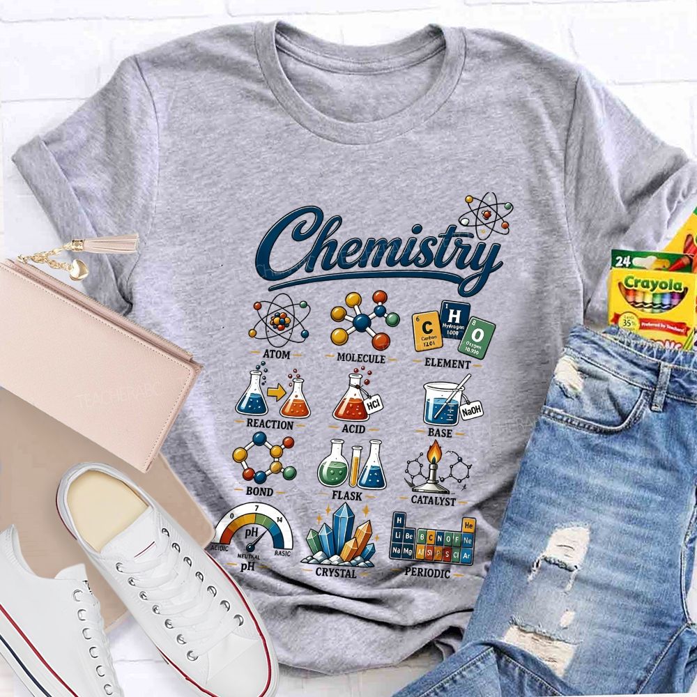 The Wonderful World of Chemistry Teacher T-shirt