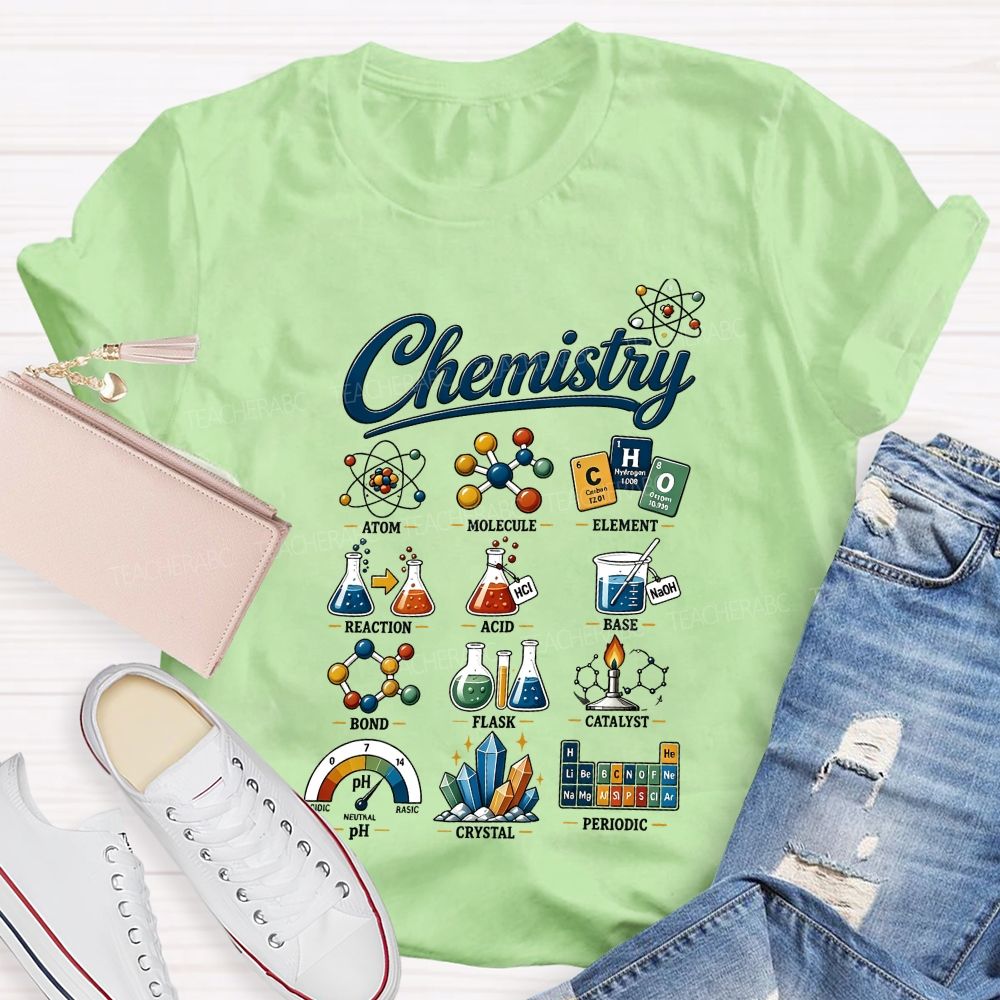 The Wonderful World of Chemistry Teacher T-shirt