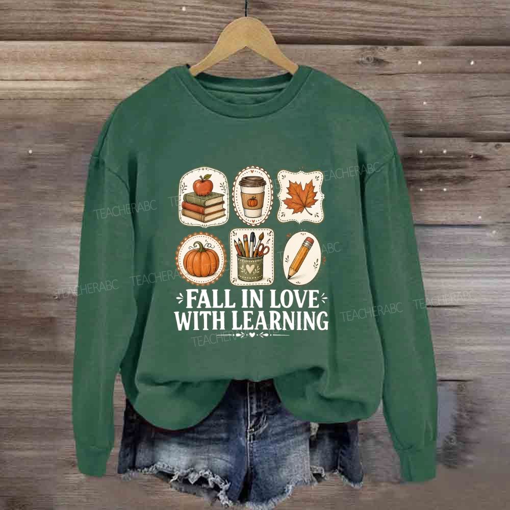 Fall In Love With Learning Cozy Season Sweatshirt