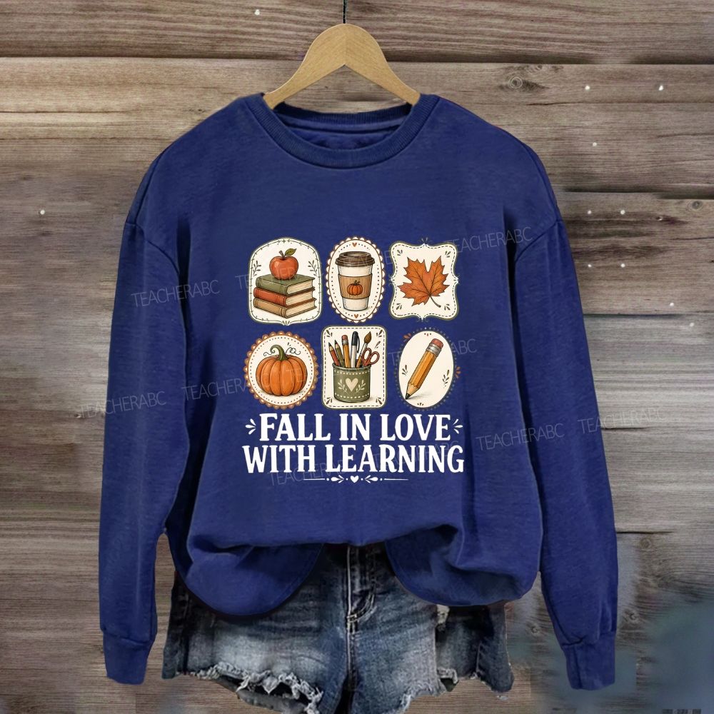 Fall In Love With Learning Cozy Season Sweatshirt