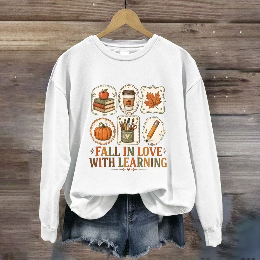 Fall In Love With Learning Cozy Season Sweatshirt