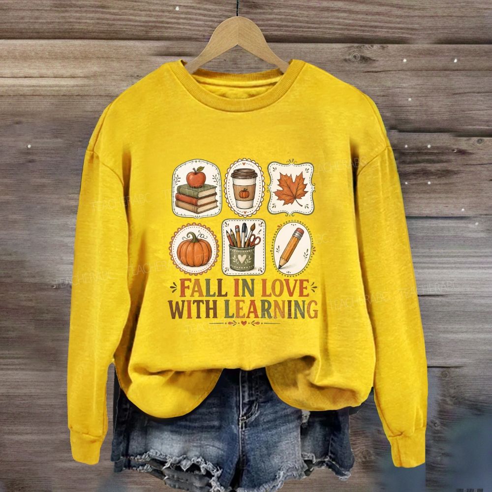 Fall In Love With Learning Cozy Season Sweatshirt