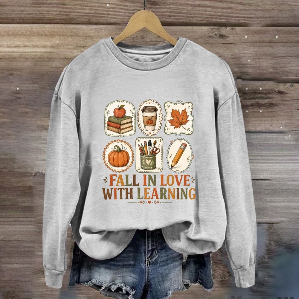 Fall In Love With Learning Cozy Season Sweatshirt