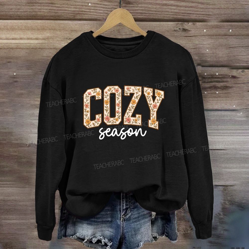 Floral Cozy Season Sweatshirt