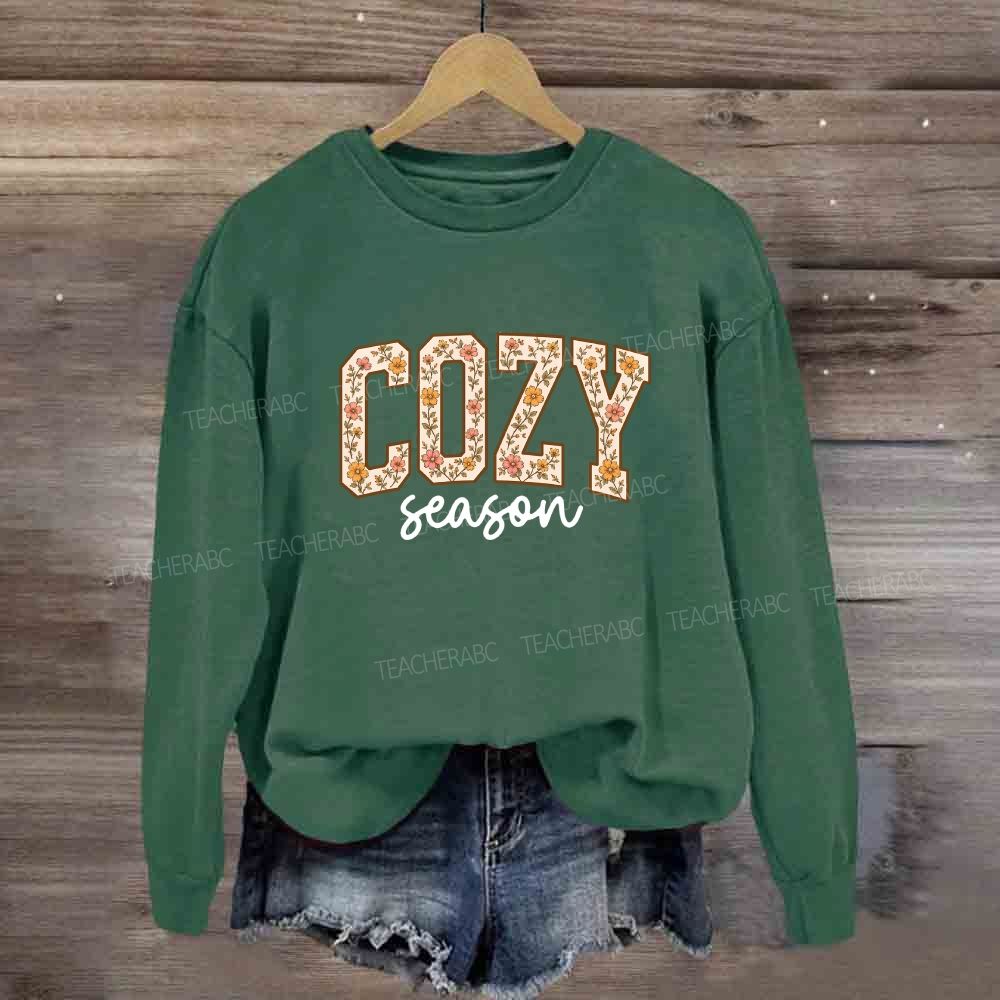 Floral Cozy Season Sweatshirt