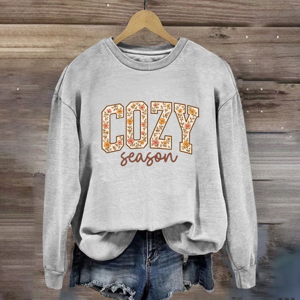 Floral Cozy Season Sweatshirt