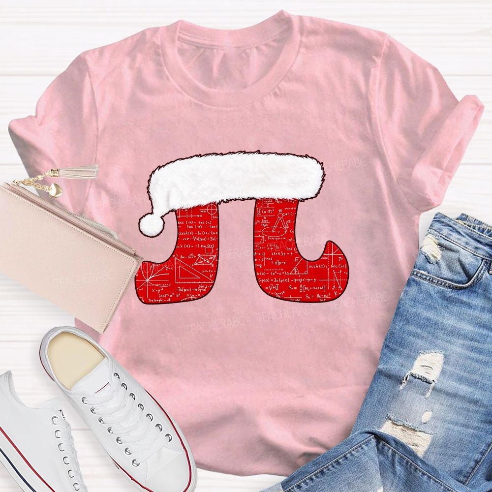 Merry Pitmas Christmas For Math Lovers Teacher T-shirt