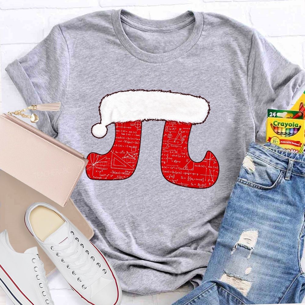 Merry Pitmas Christmas For Math Lovers Teacher T-shirt
