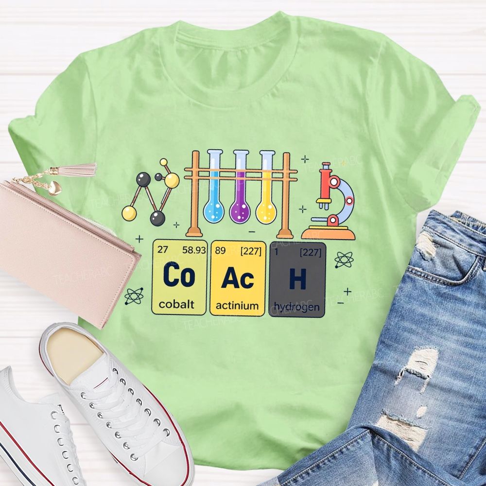 Periodic Table Coach Science Humor Teacher T-shirt
