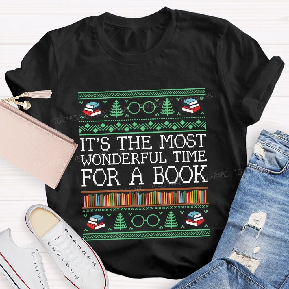 It'S The Most Wonderful Time For A Book Teacher T-shirt