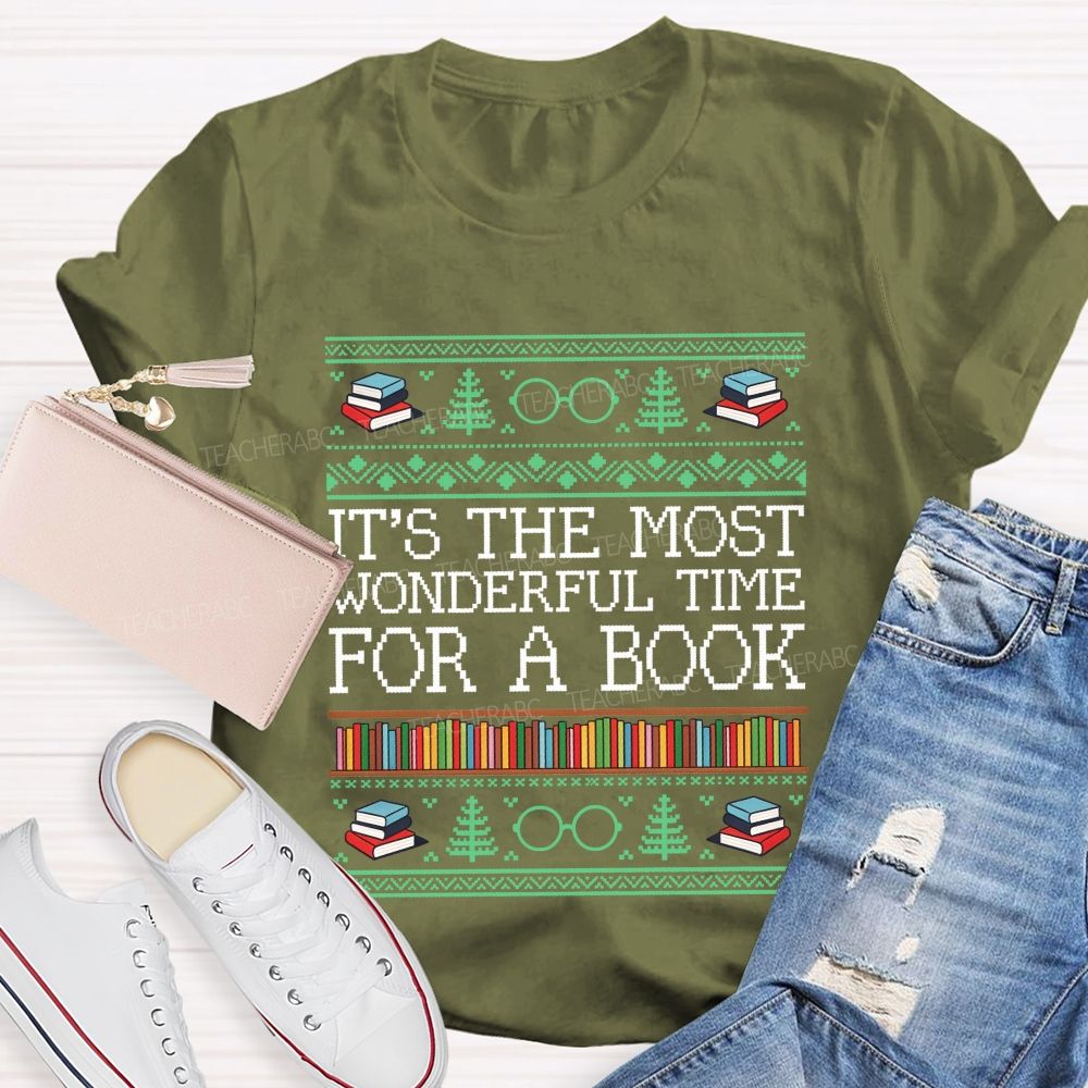 It'S The Most Wonderful Time For A Book Teacher T-shirt