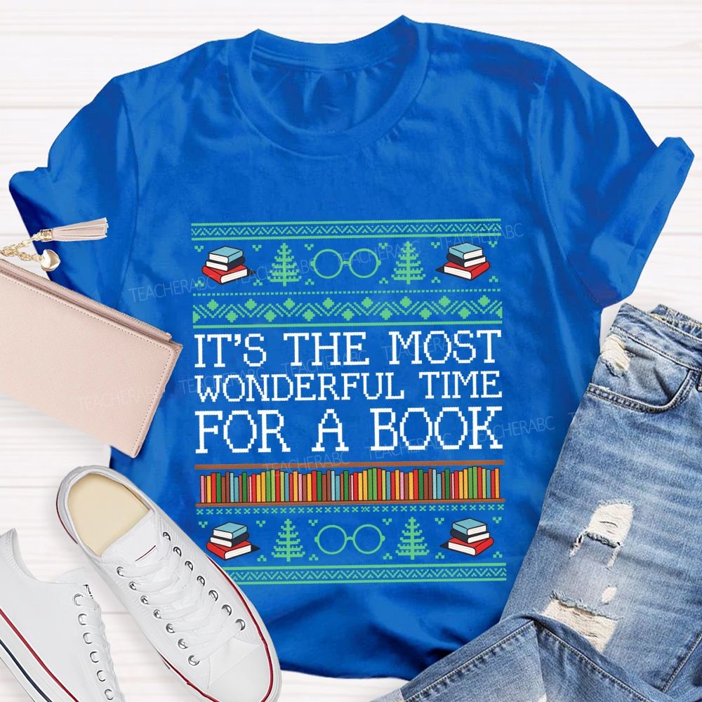 It'S The Most Wonderful Time For A Book Teacher T-shirt
