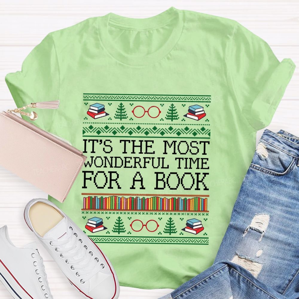 It'S The Most Wonderful Time For A Book Teacher T-shirt