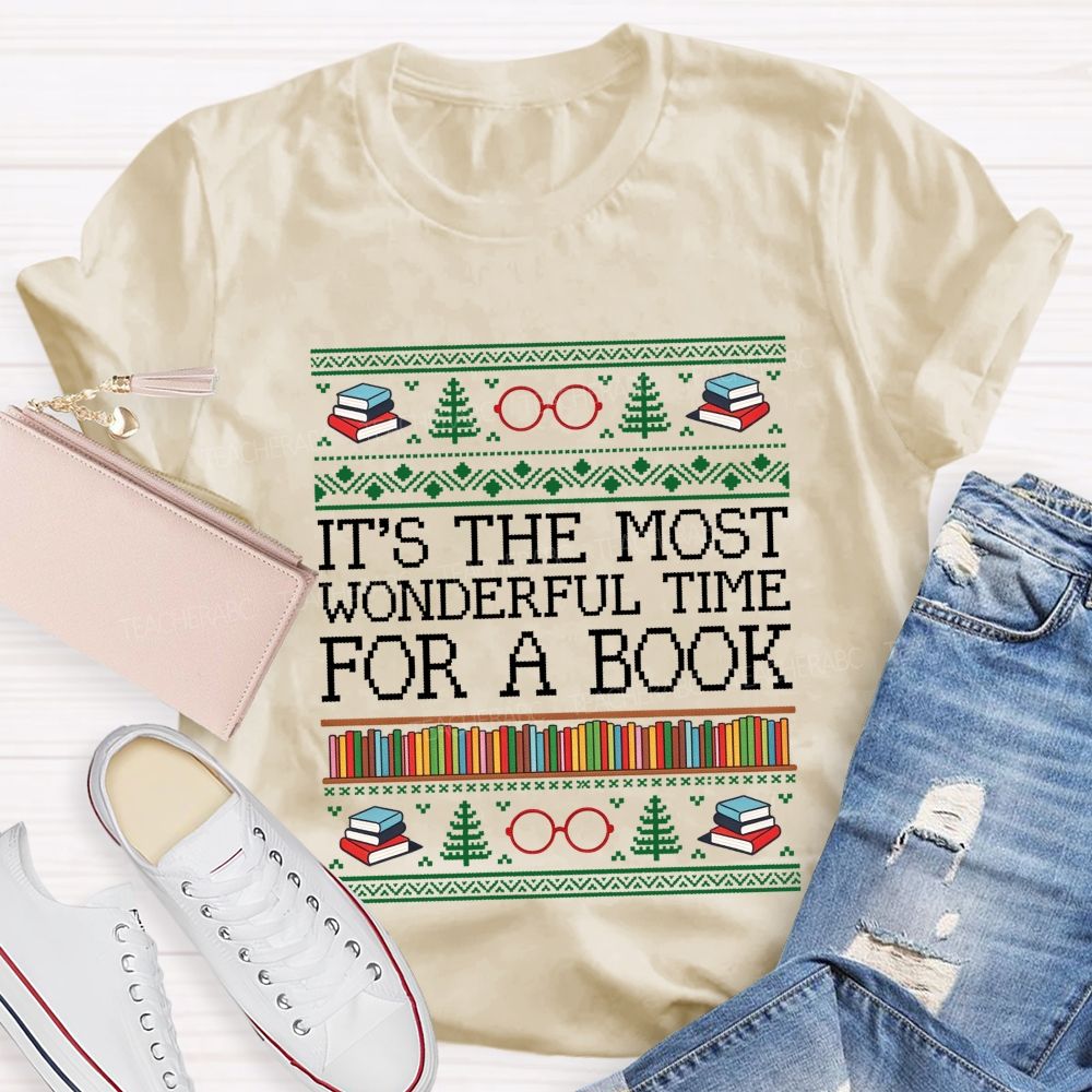 It'S The Most Wonderful Time For A Book Teacher T-shirt