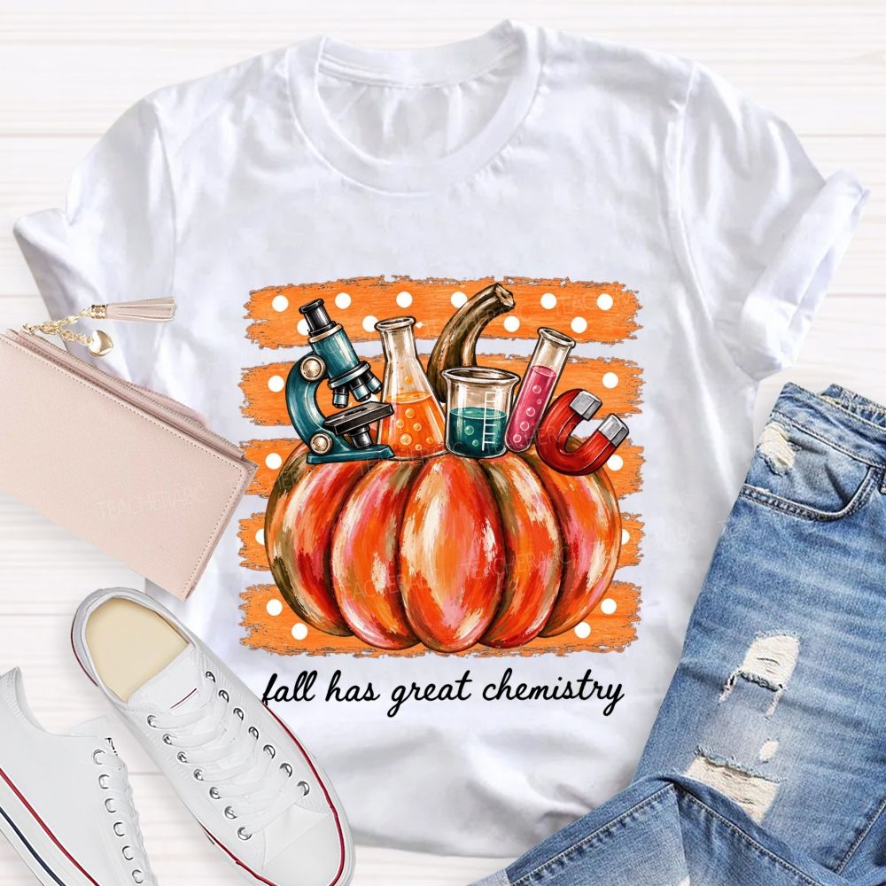 Autumn Great Chemistry Science Teacher T-shirt