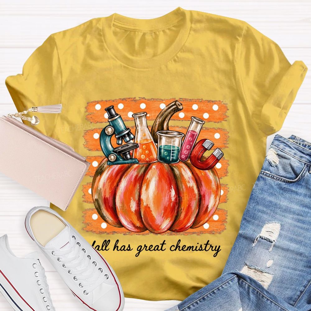 Autumn Great Chemistry Science Teacher T-shirt