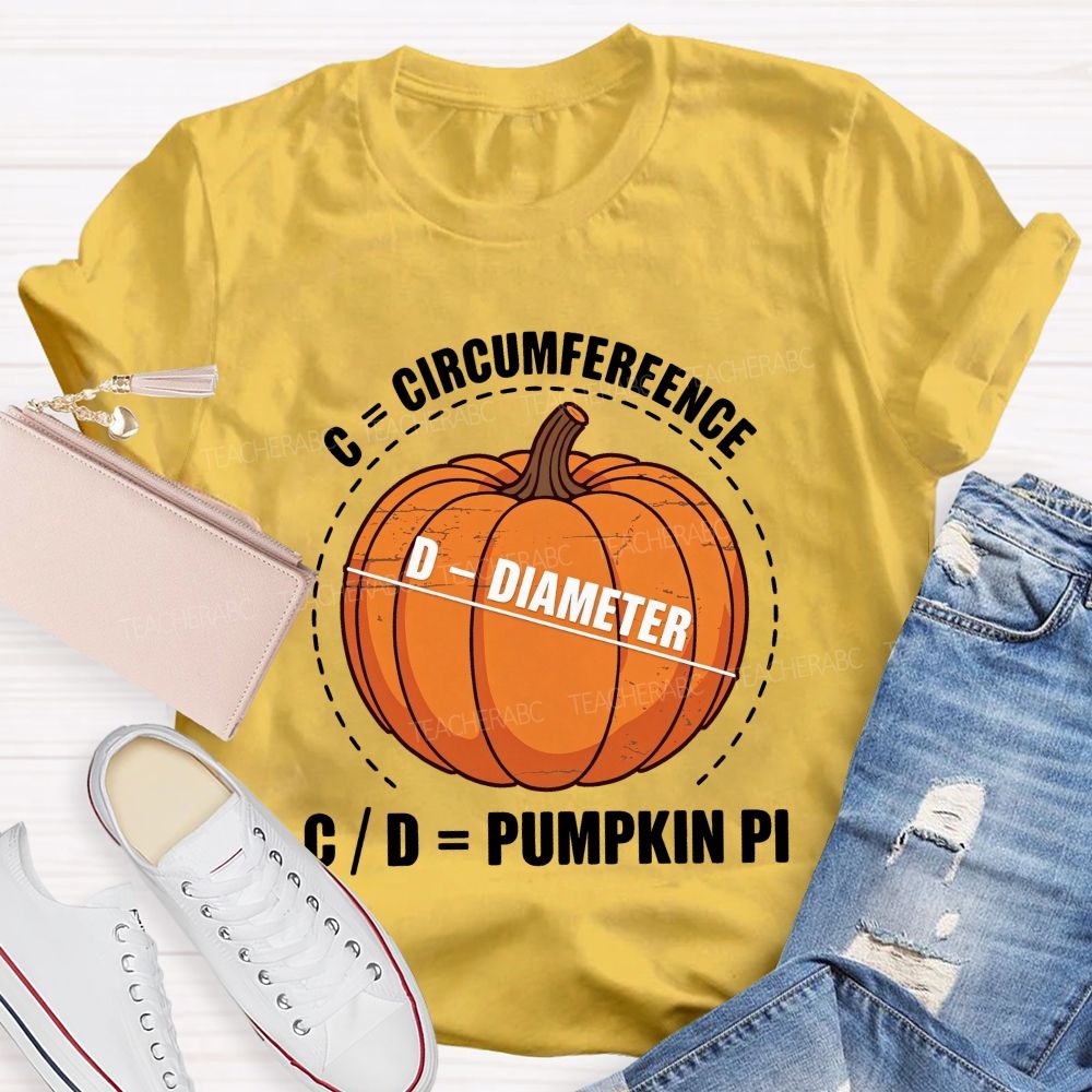 Thanksgiving Pumpkin Pi Math Teacher T-shirt