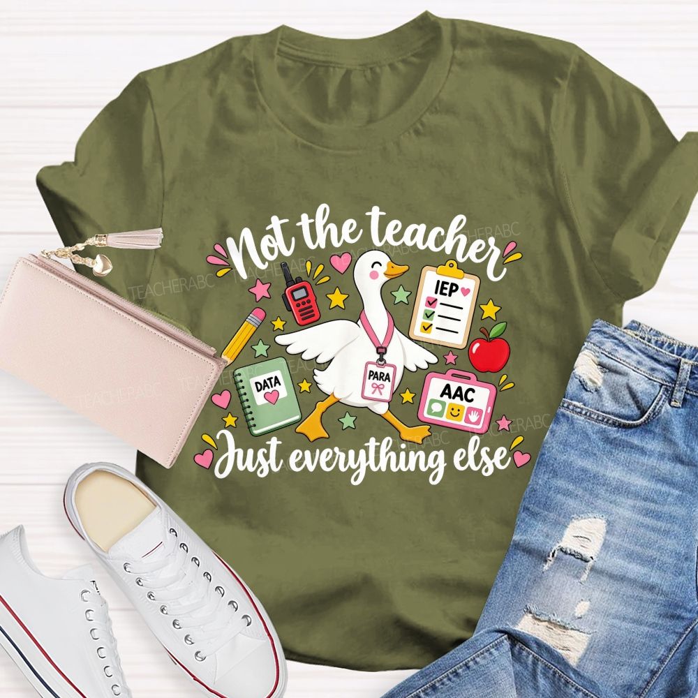 Not The Teacher Just Everything Else Paraprofessional Teacher T-shirt
