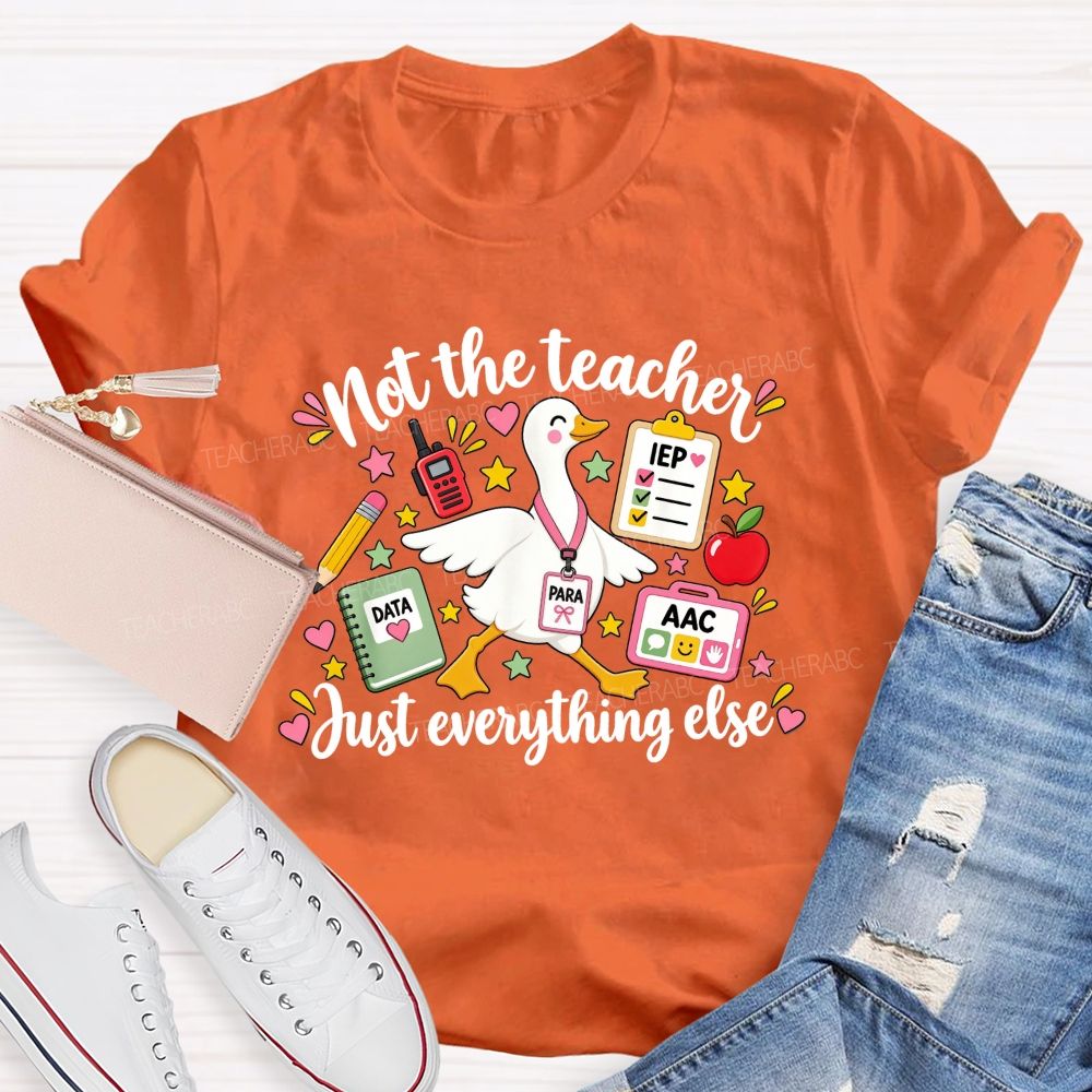 Not The Teacher Just Everything Else Paraprofessional Teacher T-shirt