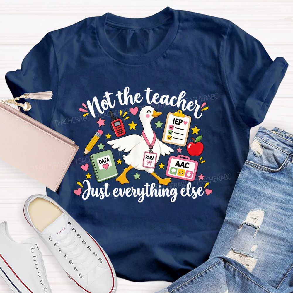 Not The Teacher Just Everything Else Paraprofessional Teacher T-shirt