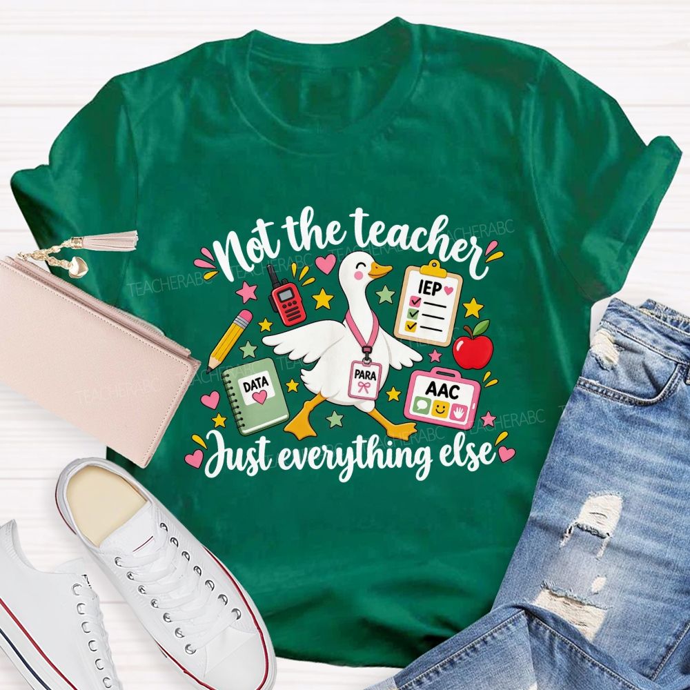 Not The Teacher Just Everything Else Paraprofessional Teacher T-shirt