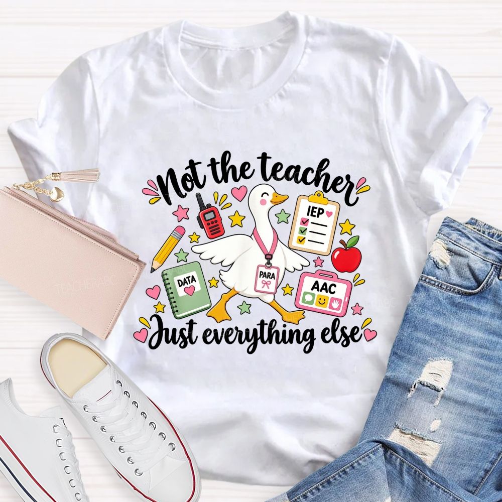 Not The Teacher Just Everything Else Paraprofessional Teacher T-shirt