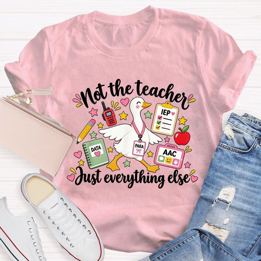 Not The Teacher Just Everything Else Paraprofessional Teacher T-shirt