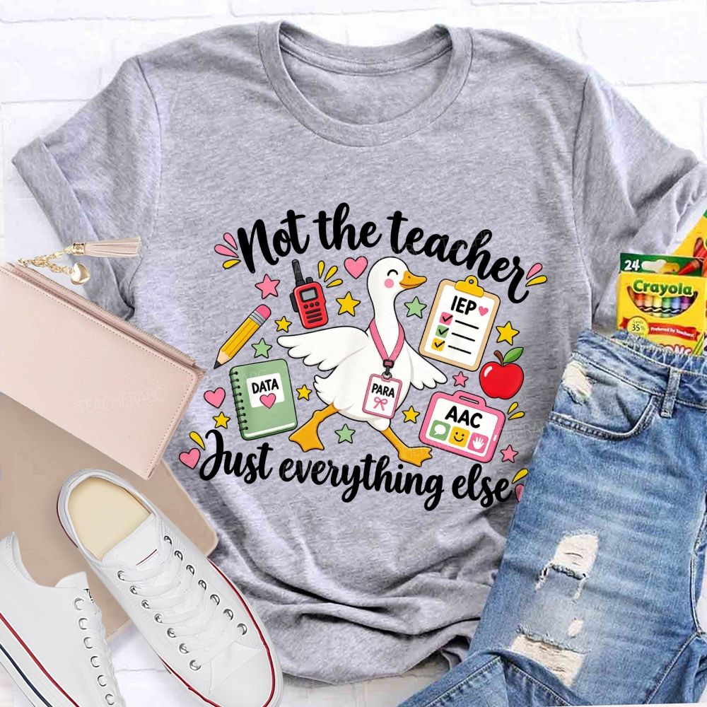Not The Teacher Just Everything Else Paraprofessional Teacher T-shirt