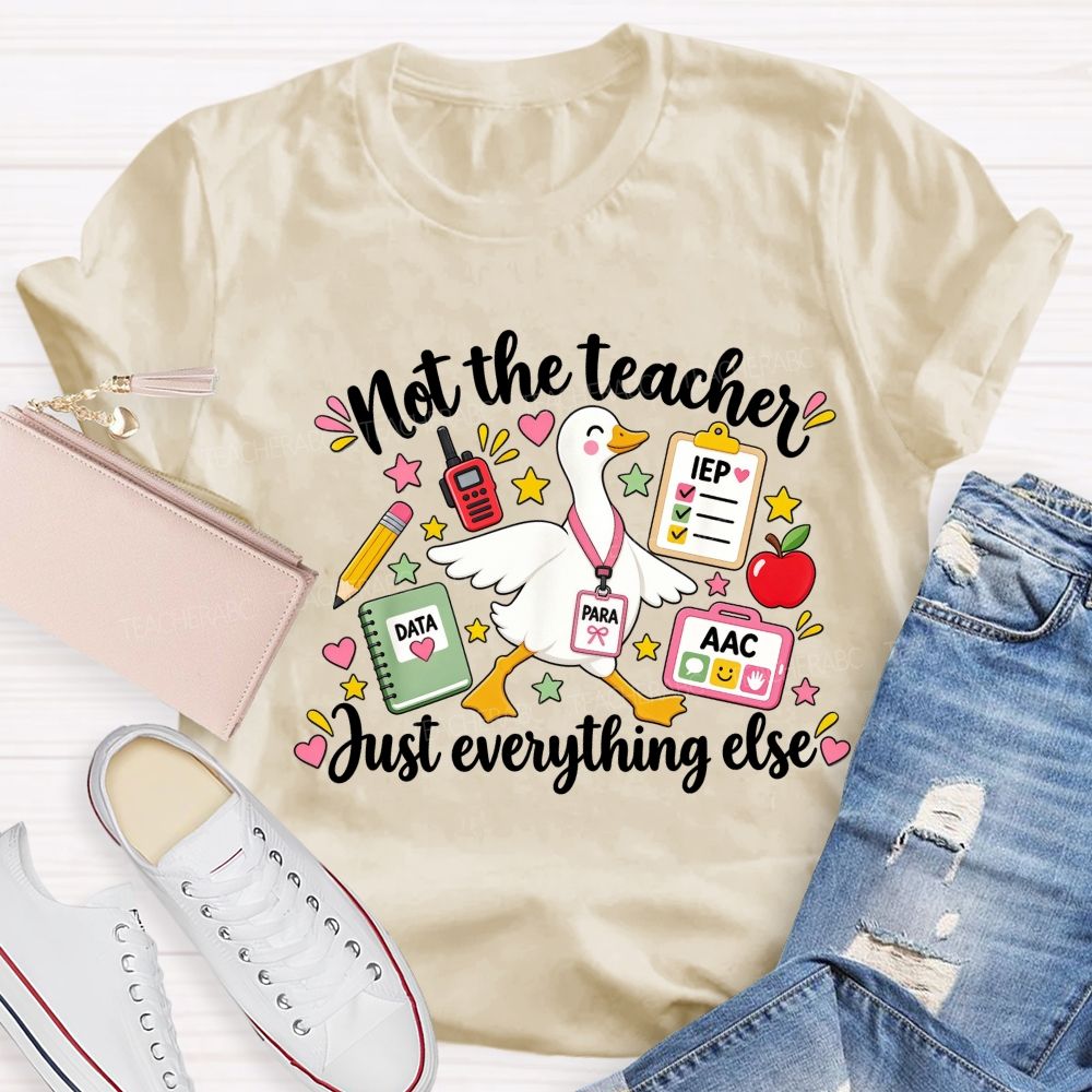 Not The Teacher Just Everything Else Paraprofessional Teacher T-shirt