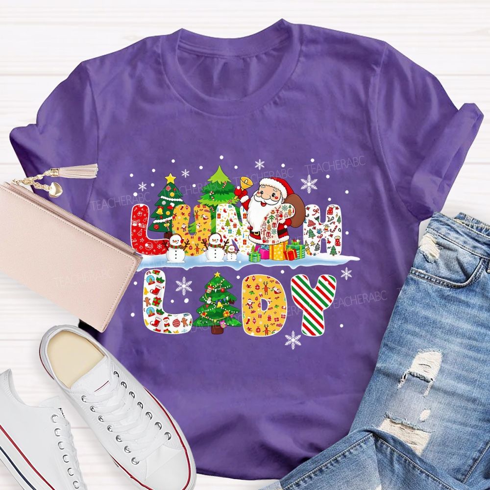 Merry Christmas To Our Wonderful Lunch Lady T-shirt