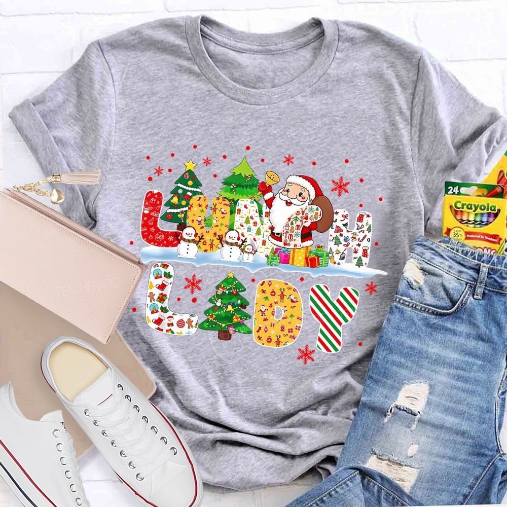 Merry Christmas To Our Wonderful Lunch Lady T-shirt